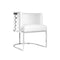Chamberlain Chair: White Leatherette