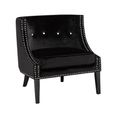 Lucy Black Velvet Chair