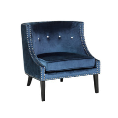 Lucy Blue Velvet Chair