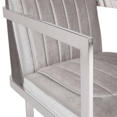 Sullivan Grey Velvet Chair