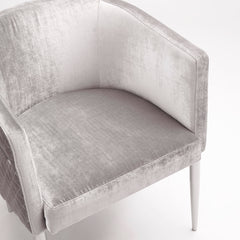 Anastasia Grey Velvet Chair
