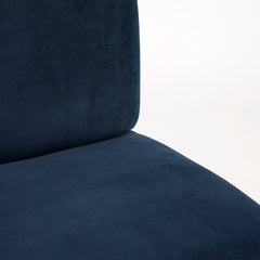Barrymore Blue Velvet Chair