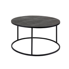 Iron Round Coffee Tables: Black