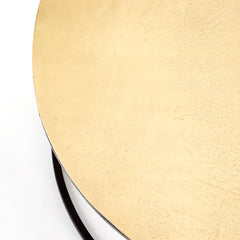 Iron Round Coffee Tables: Gold