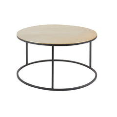 Iron Round Coffee Tables: Gold