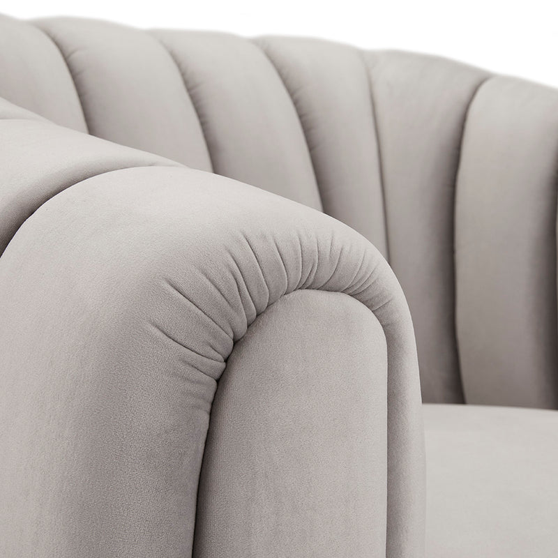 Dimoda Chair: Grey Velvet