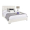 Uriel King Bed - White Leatherette