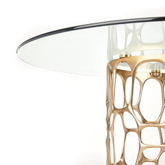 Mario Dining Table: Gold