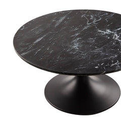 Kyros Marble Coffee Table: Black