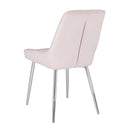 Emily Dining Chair: Pink Velvet
