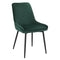 Emily Dining Chair: Emerald Green Velvet