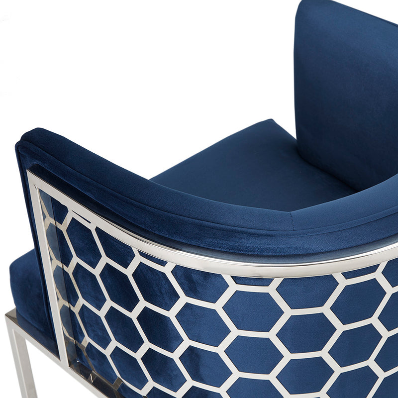 Chamberlain Chair: Blue Velvet