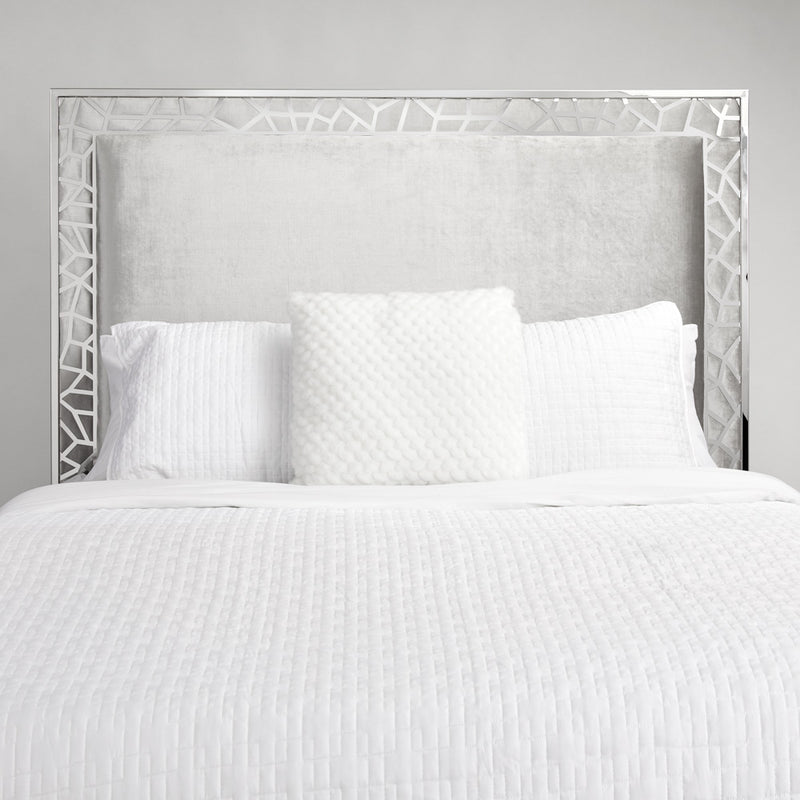 Wellington Grey Velvet King Bed