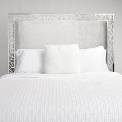 Wellington Grey Velvet Queen Bed