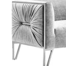 Truro Sofa: NP Grey Velvet color