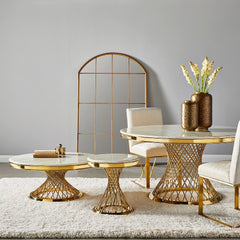 Bailey Coffee Table: Gold