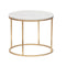 Amelia End Table: Gold steel