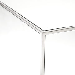 Mirror Coffee Table: Silver
