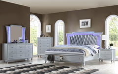 Amber Silver Bedroom Set