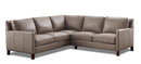 New Haven Taupe Top-Grain Leather Sectional
