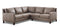 New Haven Taupe Top-Grain Leather Sectional