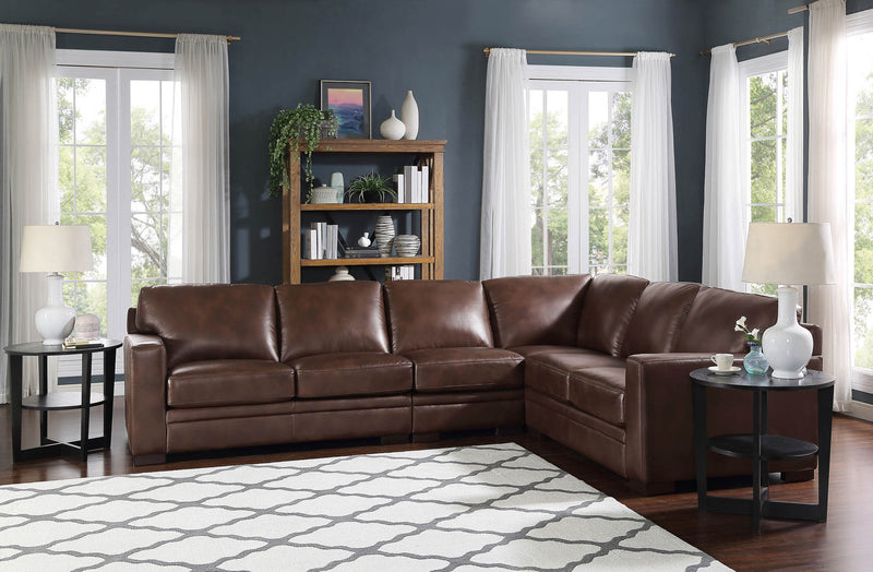 Chatsworth Top-Grain Leather Sectional
