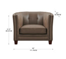 Zola Top-Grain Leather Sofa Set