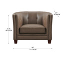 Zola Top-Grain Leather Chair