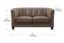 Zola Top-Grain Leather Sofa Set