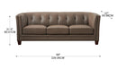 Zola Top-Grain Leather Sofa Set