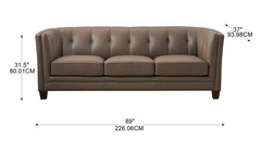 Zola Top-Grain Leather Sofa
