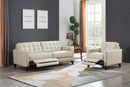 George Top-Grain Leather 3-Piece Power Reclining Sofa Set