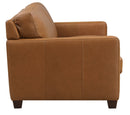 Como Top-Grain Leather 3-Piece Sofa Set