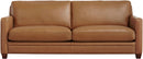 Como Top-Grain Leather 3-Piece Sofa Set