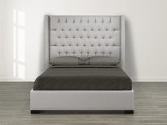 Messina King Platform Bed - Grey