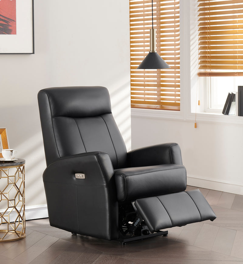 Veneta Top-Grain Leather Power Recliner
