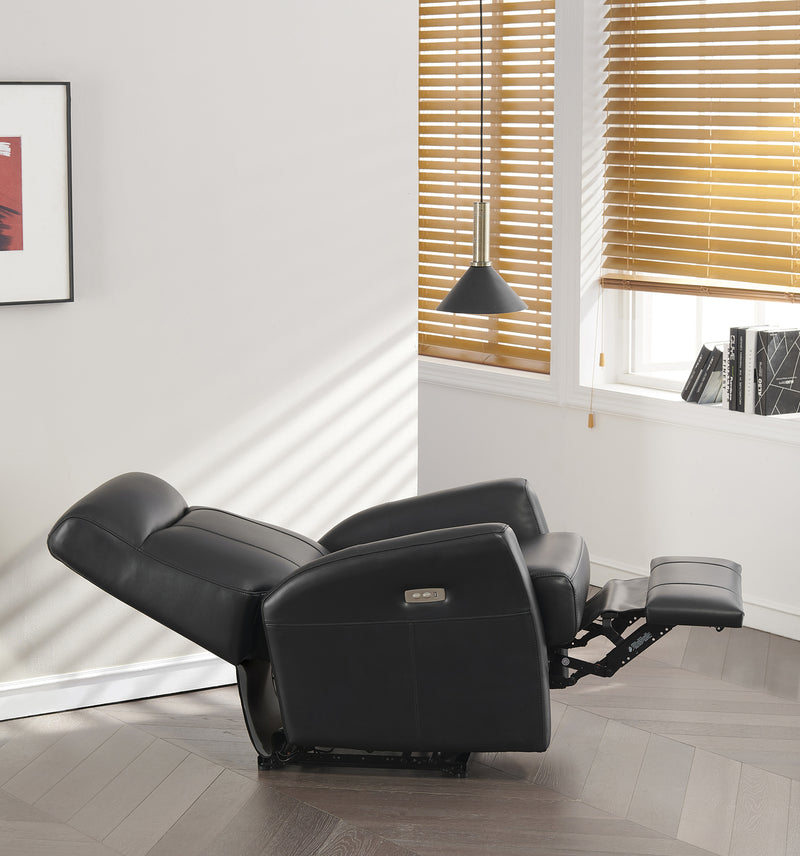 Veneta Top-Grain Leather Power Recliner