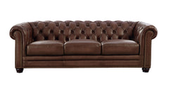 Kennedy Top-Grain Leather 3-Piece Sofa Set