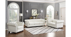 Kennedy Top-Grain Leather 3-Piece Sofa Set