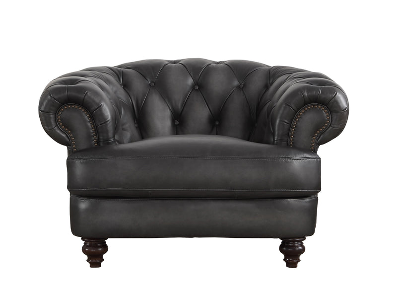 Nottingham Top-Grain Leather Sofa Set