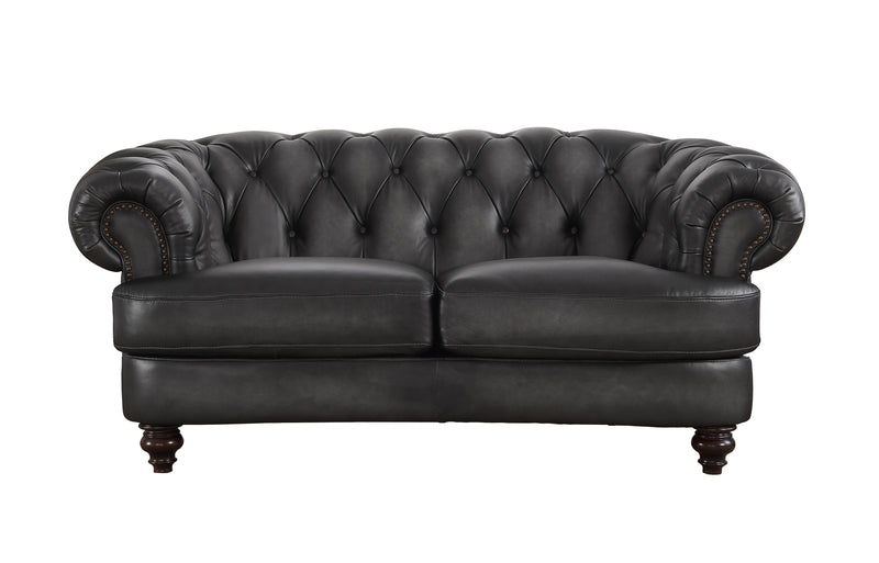 Nottingham Top-Grain Leather Sofa Set