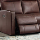 Modena Top-Grain Leather Power Reclining Loveseat