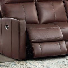 Modena Top-Grain Leather Power Reclining Loveseat