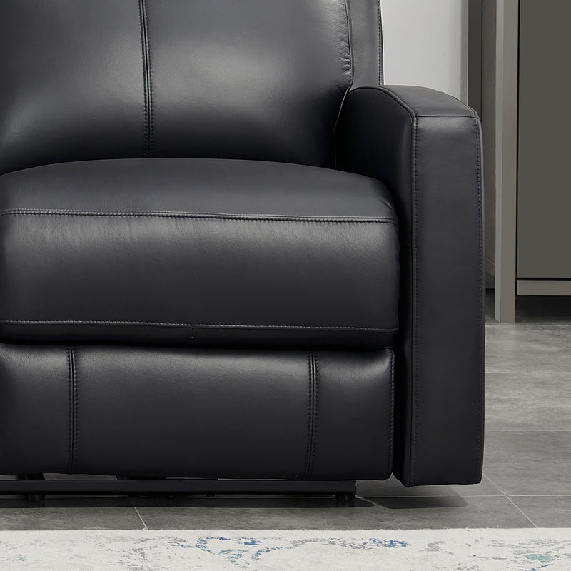Modena Top-Grain Leather Power Reclining 3-Piece Sofa Set