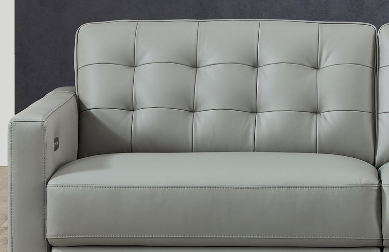 George Top-Grain Leather 3-Piece Power Reclining Sofa Set