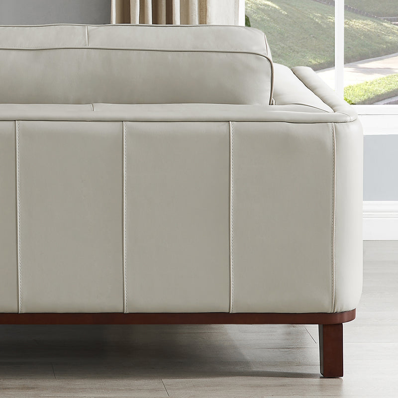 Avon Top-Grain Leather 3-Piece Sofa Set