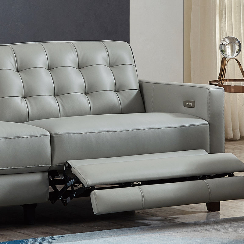 George Top-Grain Leather 3-Piece Power Reclining Sofa Set