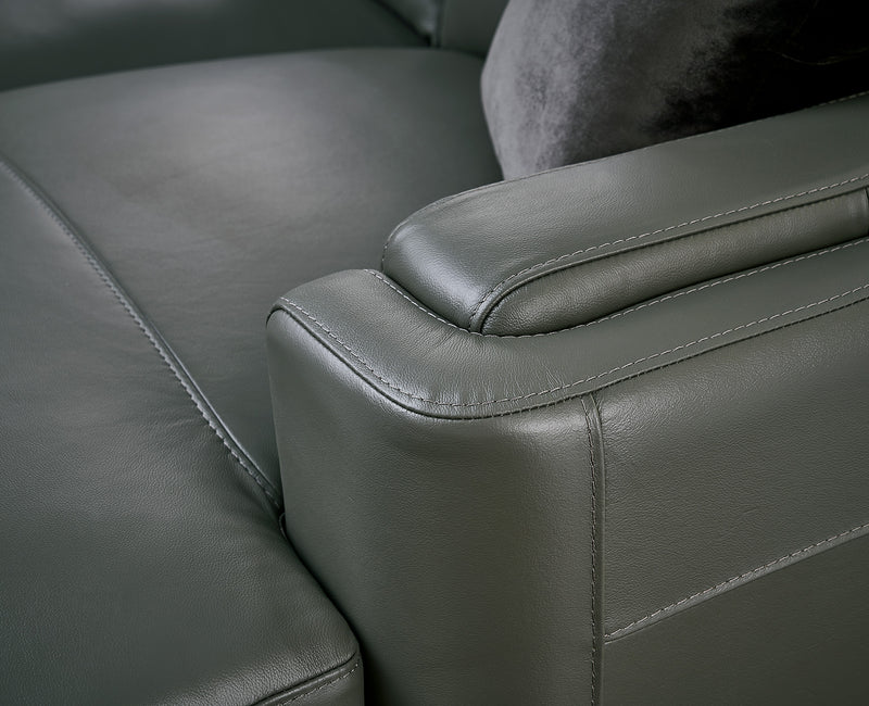Miami Top-Grain Leather 3-Piece Sofa Set