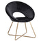 WY-439D LYDIA BLACK ACCENT CHAIR