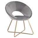 WY-439D LYDIA GREY ACCENT CHAIR